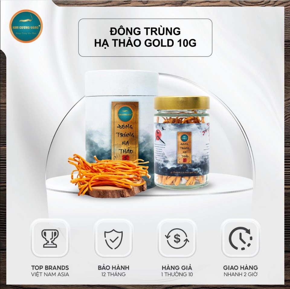 Đông trùng hạ thảo Gold Kim Cương Vàng