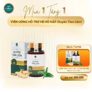Mua 1 tặng 1 viên uống bổ phổi xuyên tâm liên