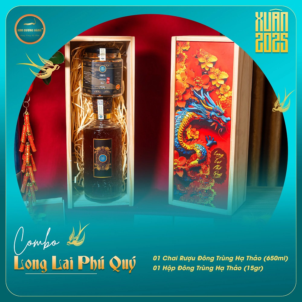 Ưu đãi quà tết Long Lai Phú Quý Kim Cương Vàng