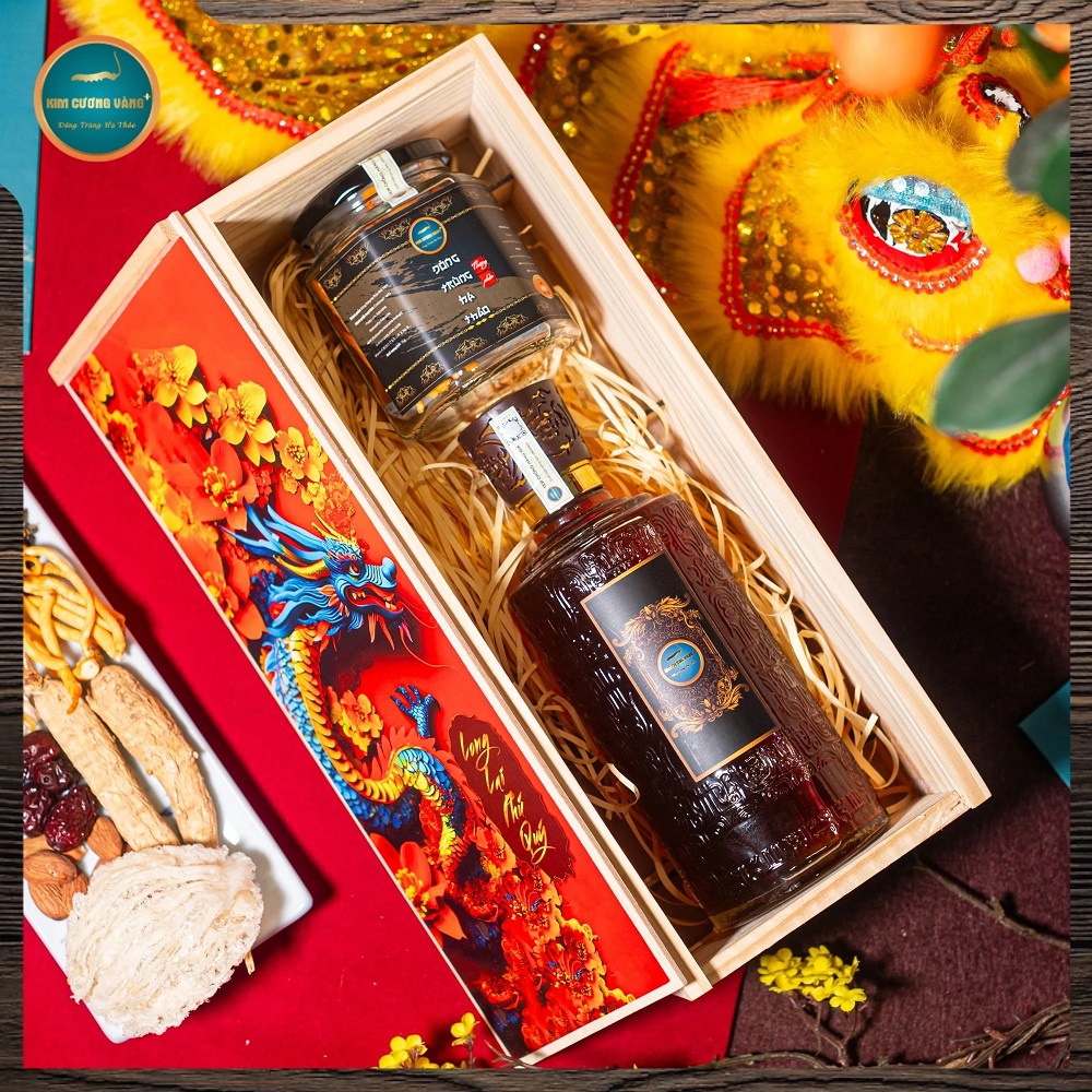 Ưu đãi quà tết Long Lai Phú Quý Kim Cương Vàng