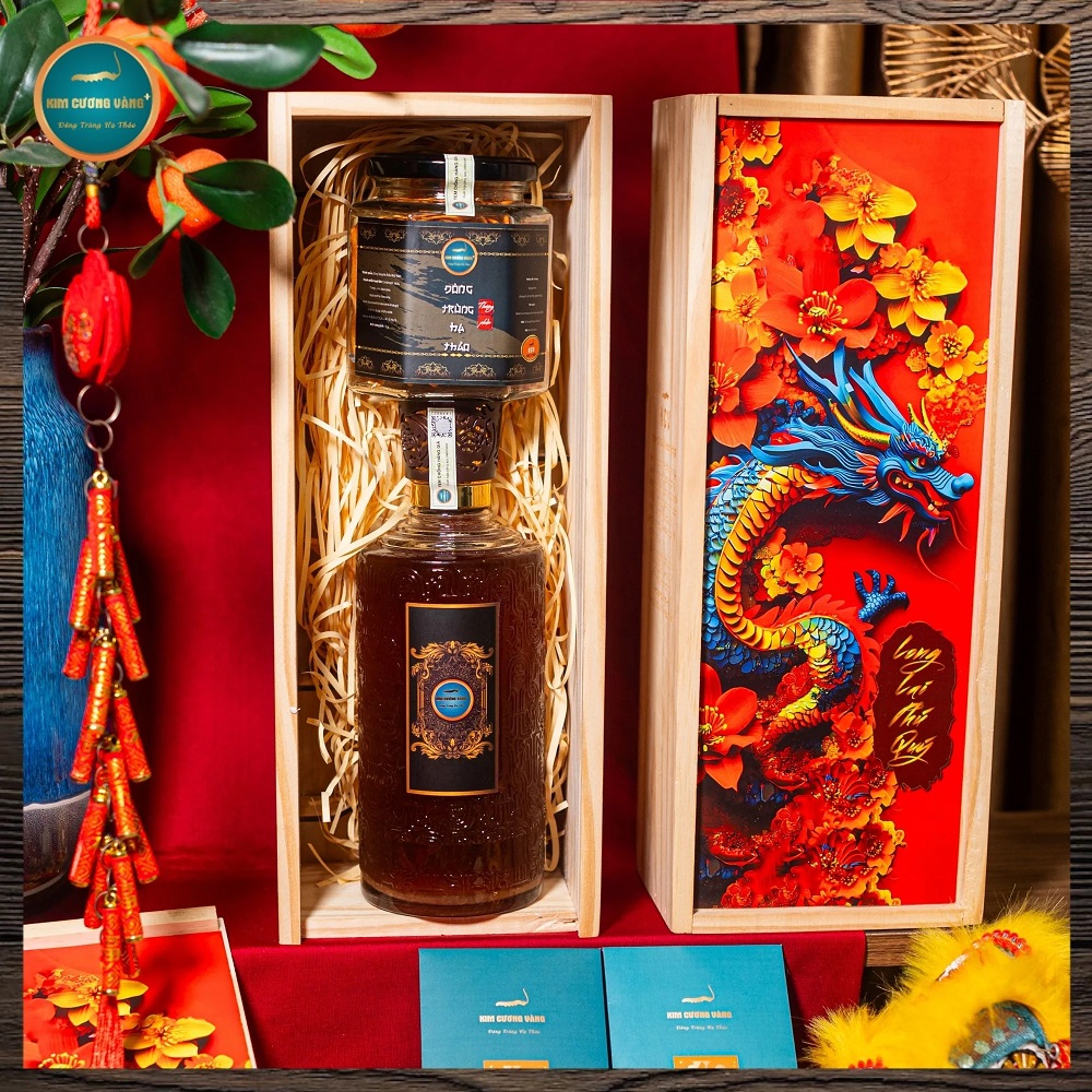 Ưu đãi quà tết Long Lai Phú Quý Kim Cương Vàng