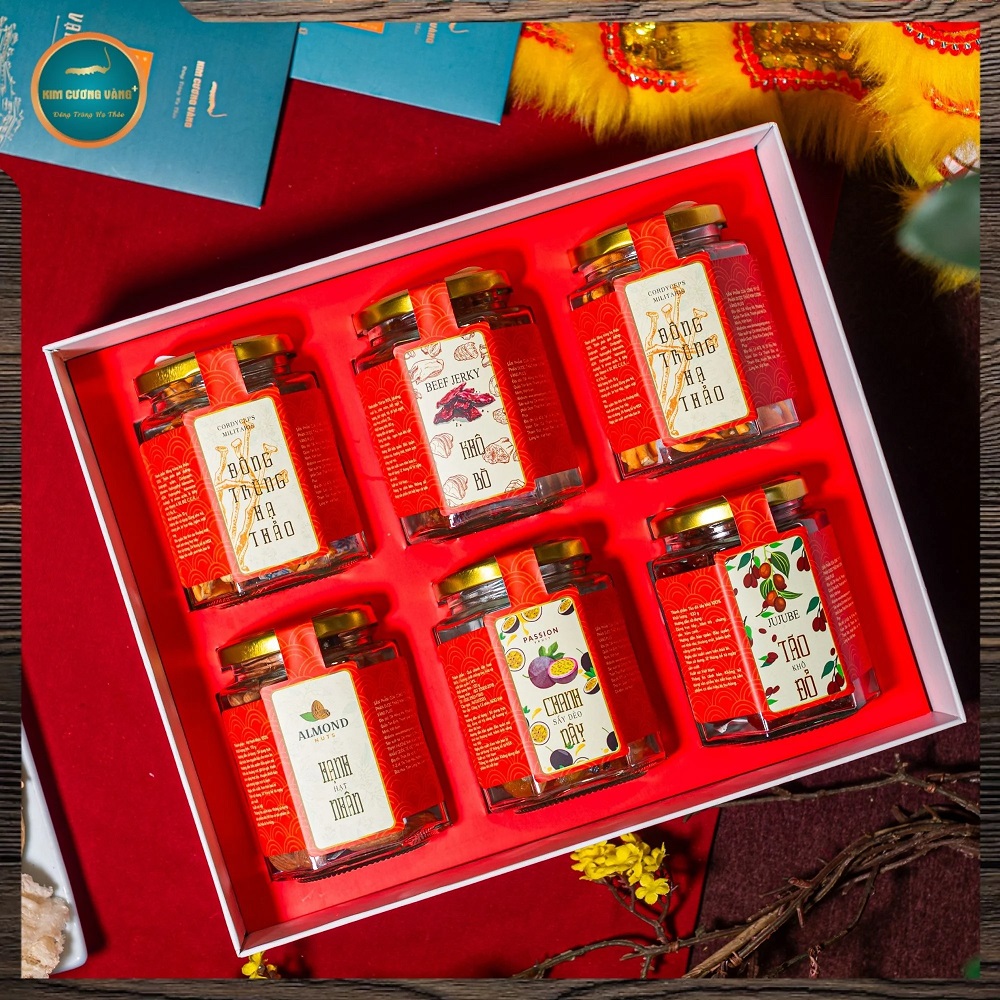 Quà tết Phụng Đáo Bình An Nhãn Vàng