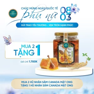 Ưu đã nhân sâm canada mật ong